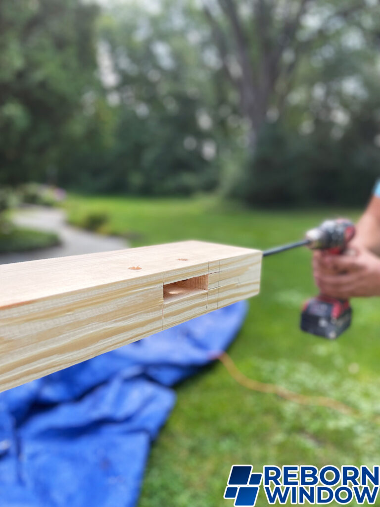 Wood Door Repair. Reborn Window