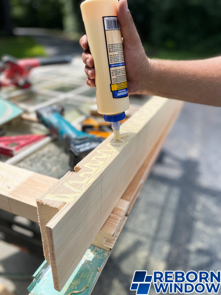 Wood Door Repair. Reborn Window