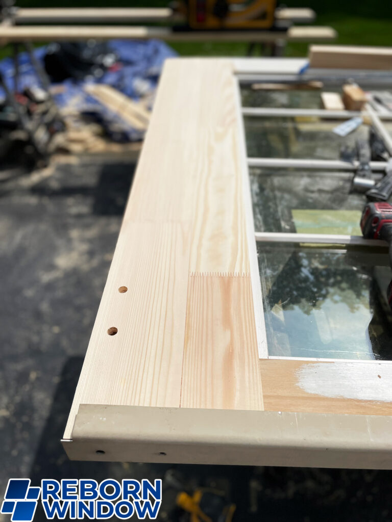 Wood Door Repair. Reborn Window