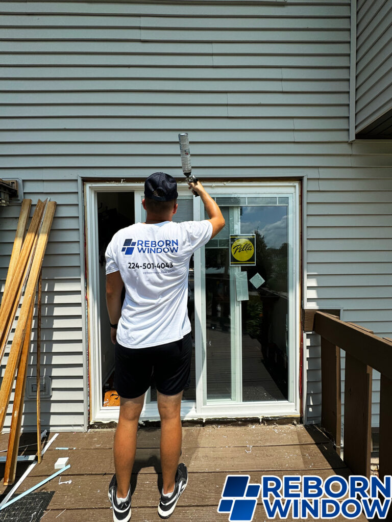 Patio door replacement. Reborn Window